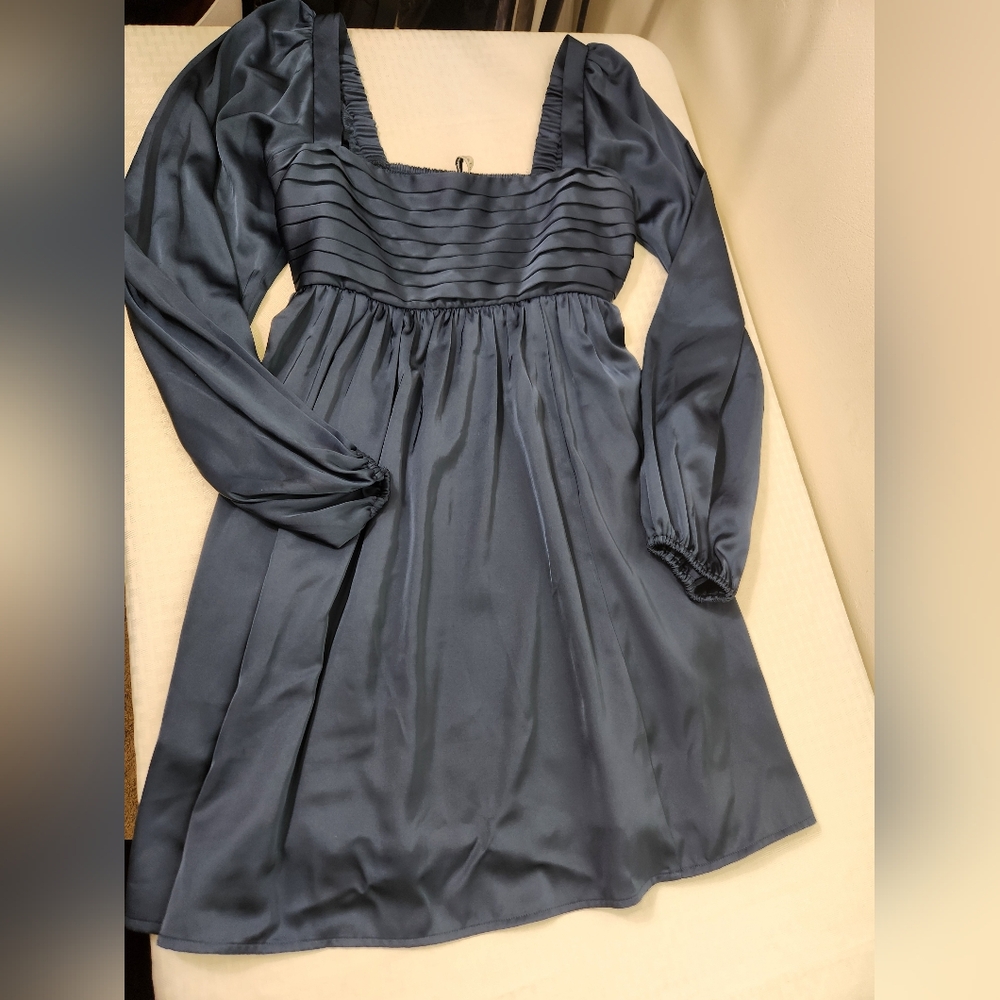 Abercrombie & Fitch Women's Mini Blue Dress Size (XS).   D07 - Picture 15 of 16